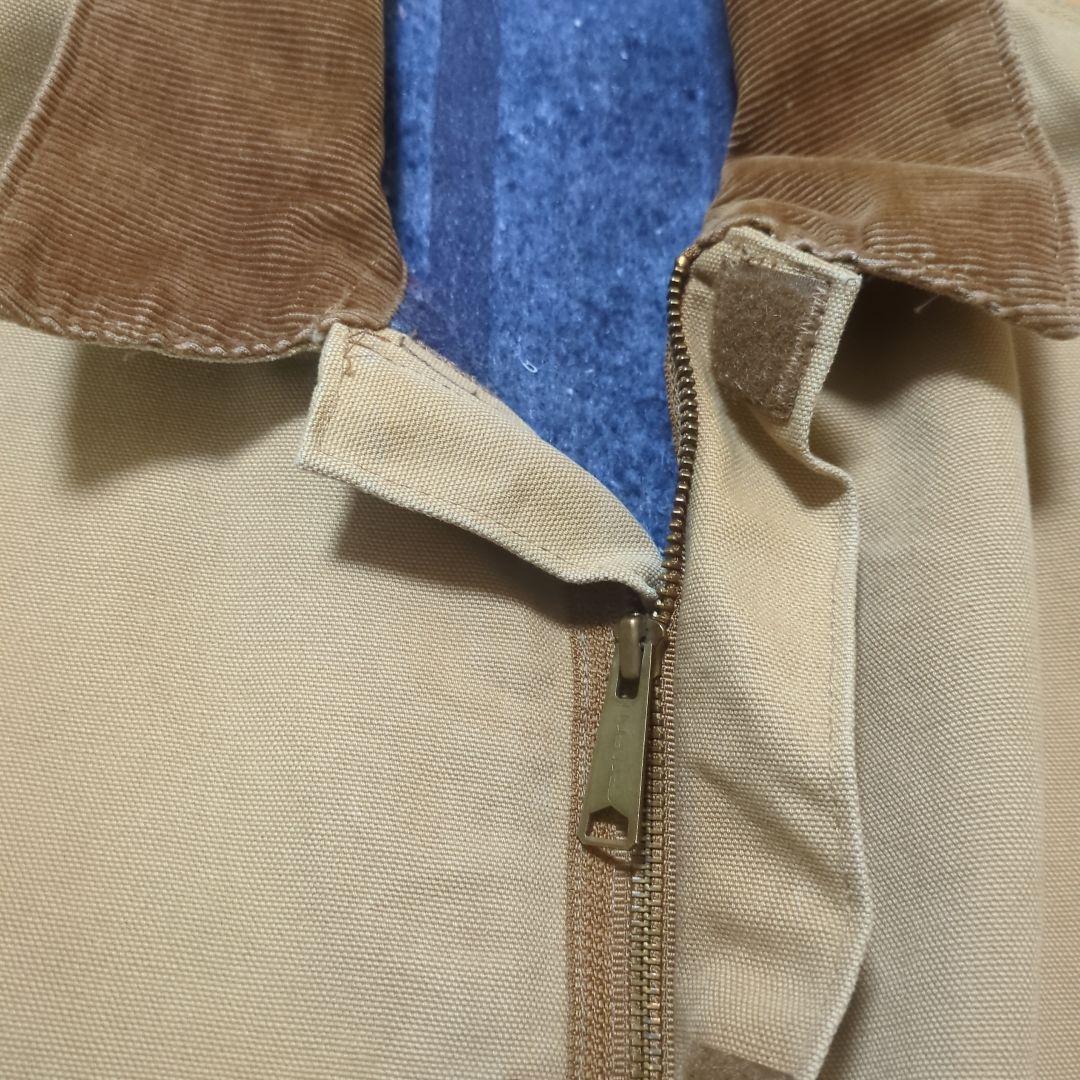 80sCarharttミシガンチョアコート　STUSSY元ネタ　ジップ仕様