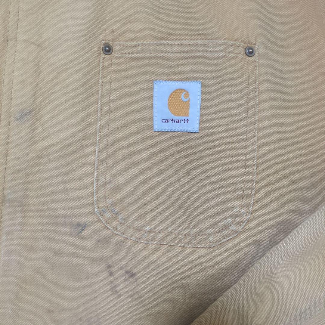 80sCarharttミシガンチョアコート　STUSSY元ネタ　ジップ仕様