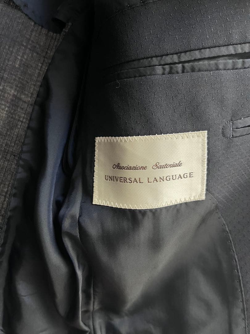 【美品】ユニバーサルランゲージ　スーツ　DORMEUIL 48-6（175-6）