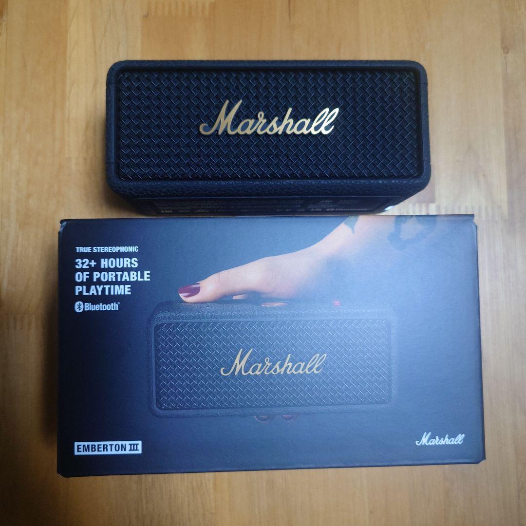 Marshall Emberton Ⅲ ブラック＆ブラス 9月購入品