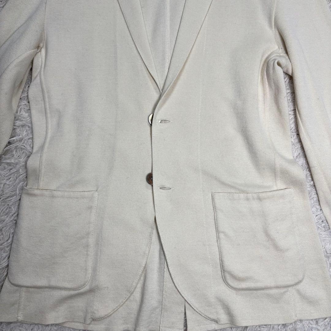 美品　LARDINI ラルディーニ コットンニットジャケット　イタリア製　M