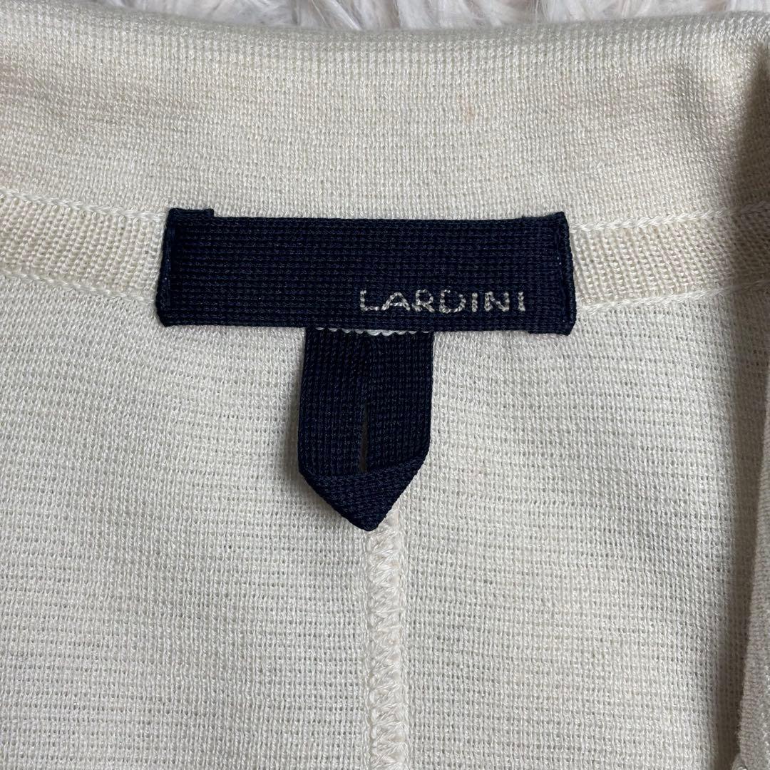 美品　LARDINI ラルディーニ コットンニットジャケット　イタリア製　M