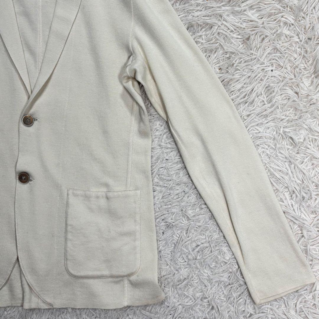 美品　LARDINI ラルディーニ コットンニットジャケット　イタリア製　M