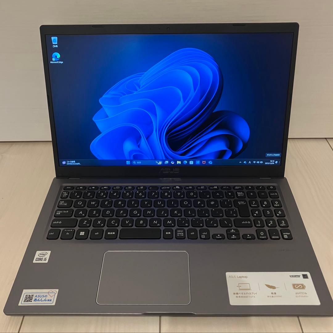 ASUS　ノートパソコン　X515JA　SSD512GB 　メモリ8G