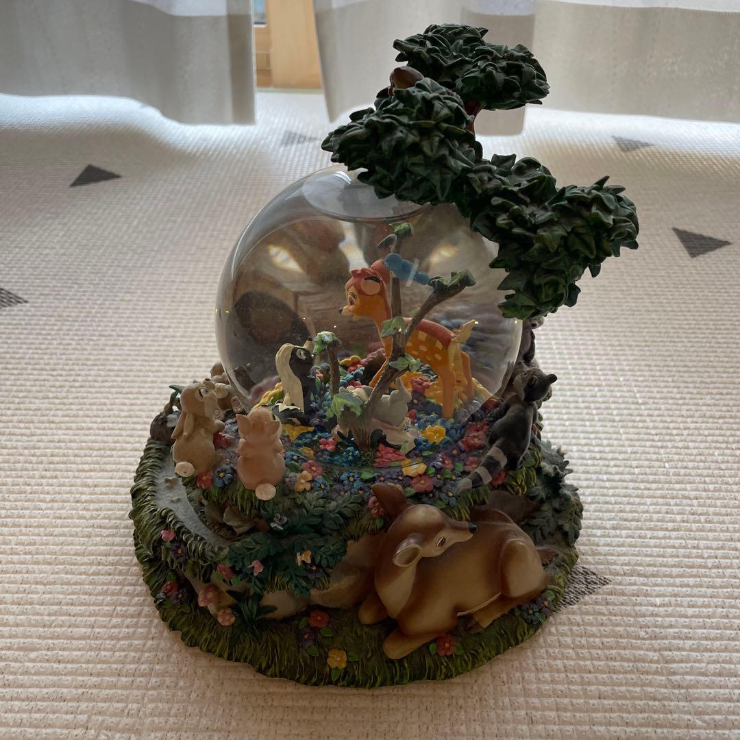 バンビ　スノードーム　オルゴール　ディズニー
