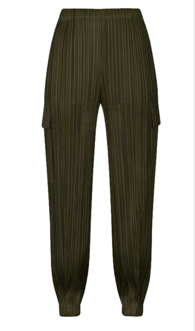 プリーツプリーズ PLEATS PLEASE カーゴパンツ カーキ 3