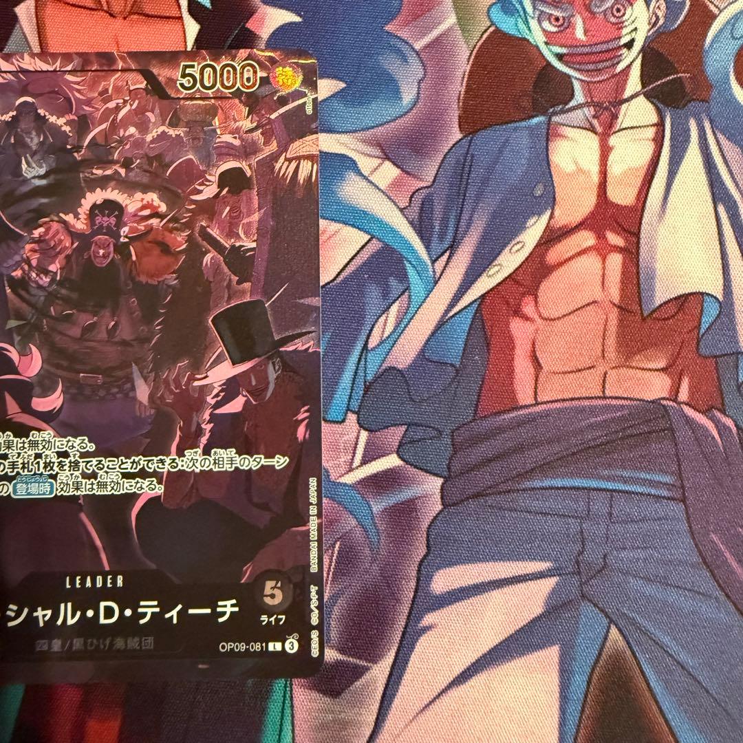 ONE PIECEマーシャルDティーチリーダーカード2ndANNIVERSARY