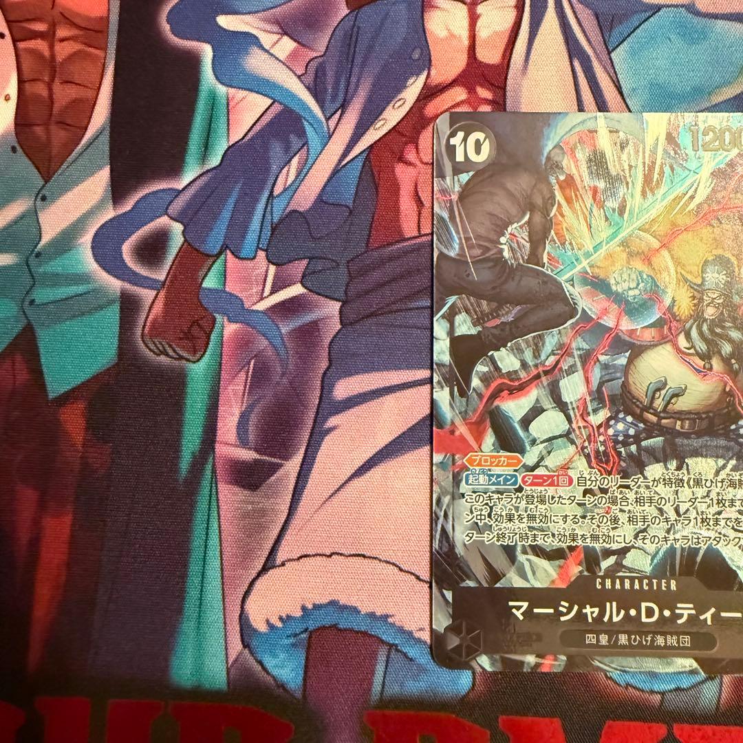 ONE PIECEマーシャルDティーチリーダーカード2ndANNIVERSARY