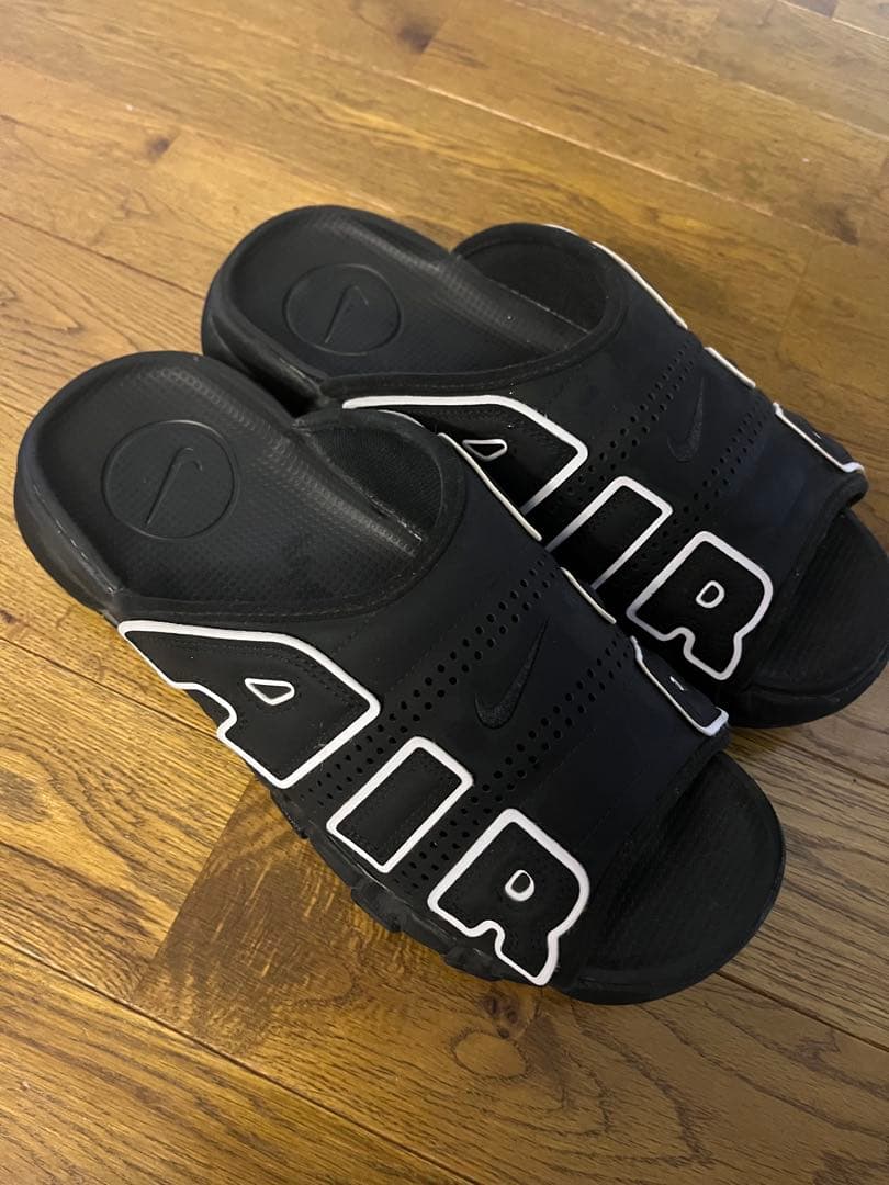 【30cm】ナイキ エア モア アップテンポ サンダル　ブラック　モアテン