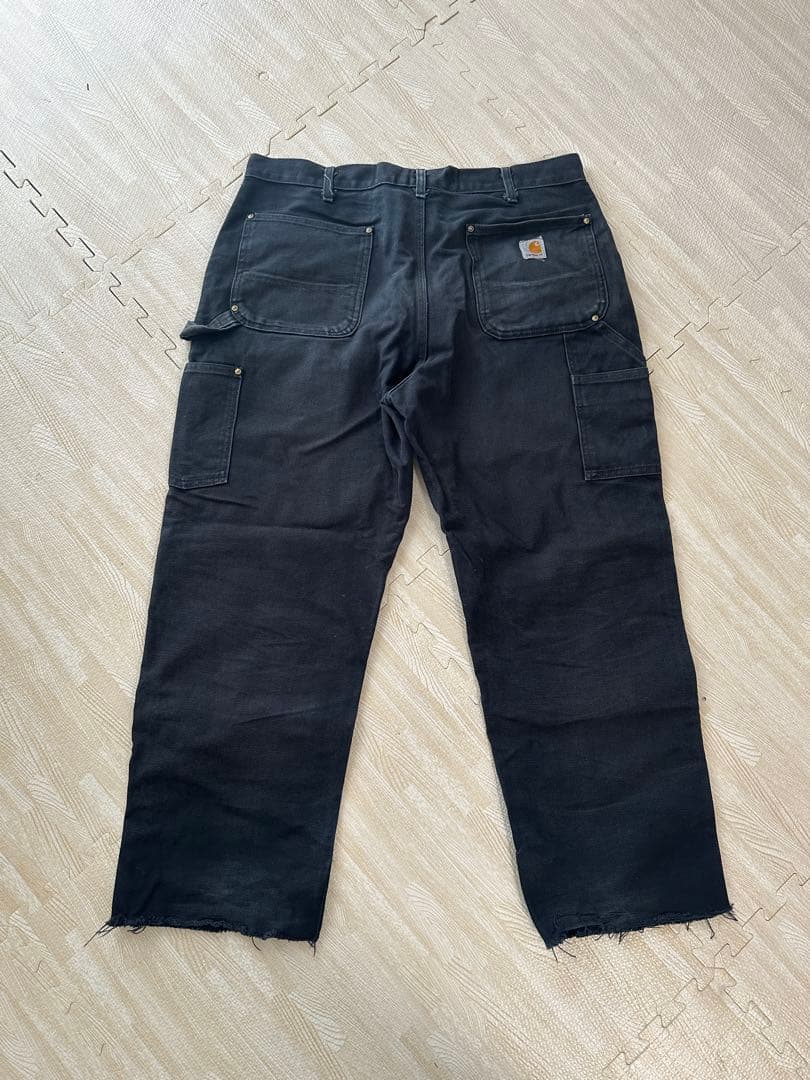 Carhartt ブラック ダブルニー36x32