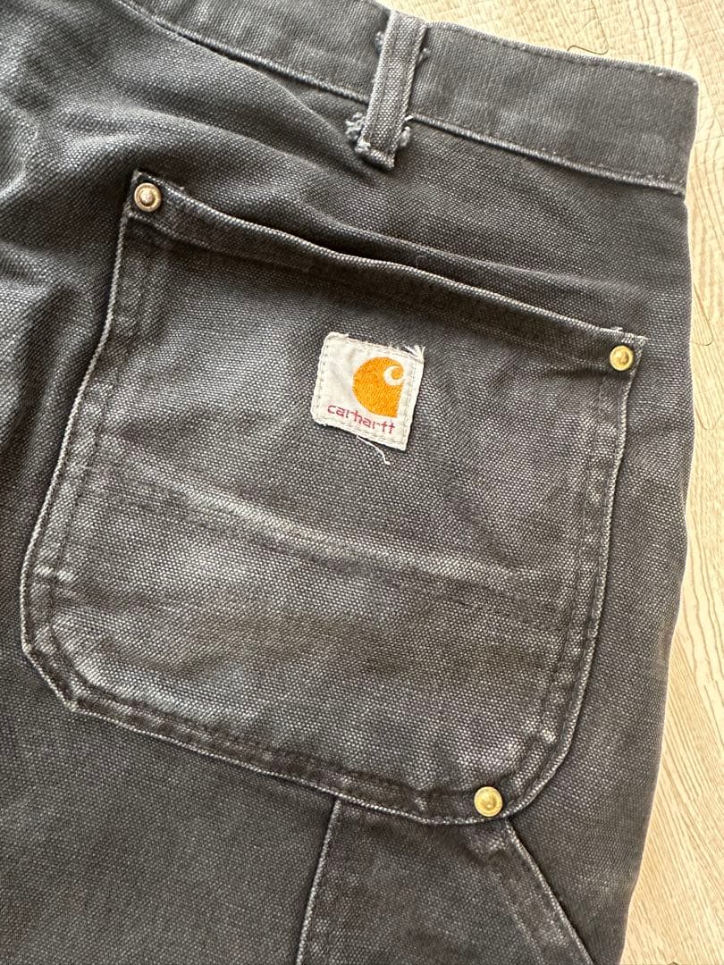 Carhartt ブラック ダブルニー36x32