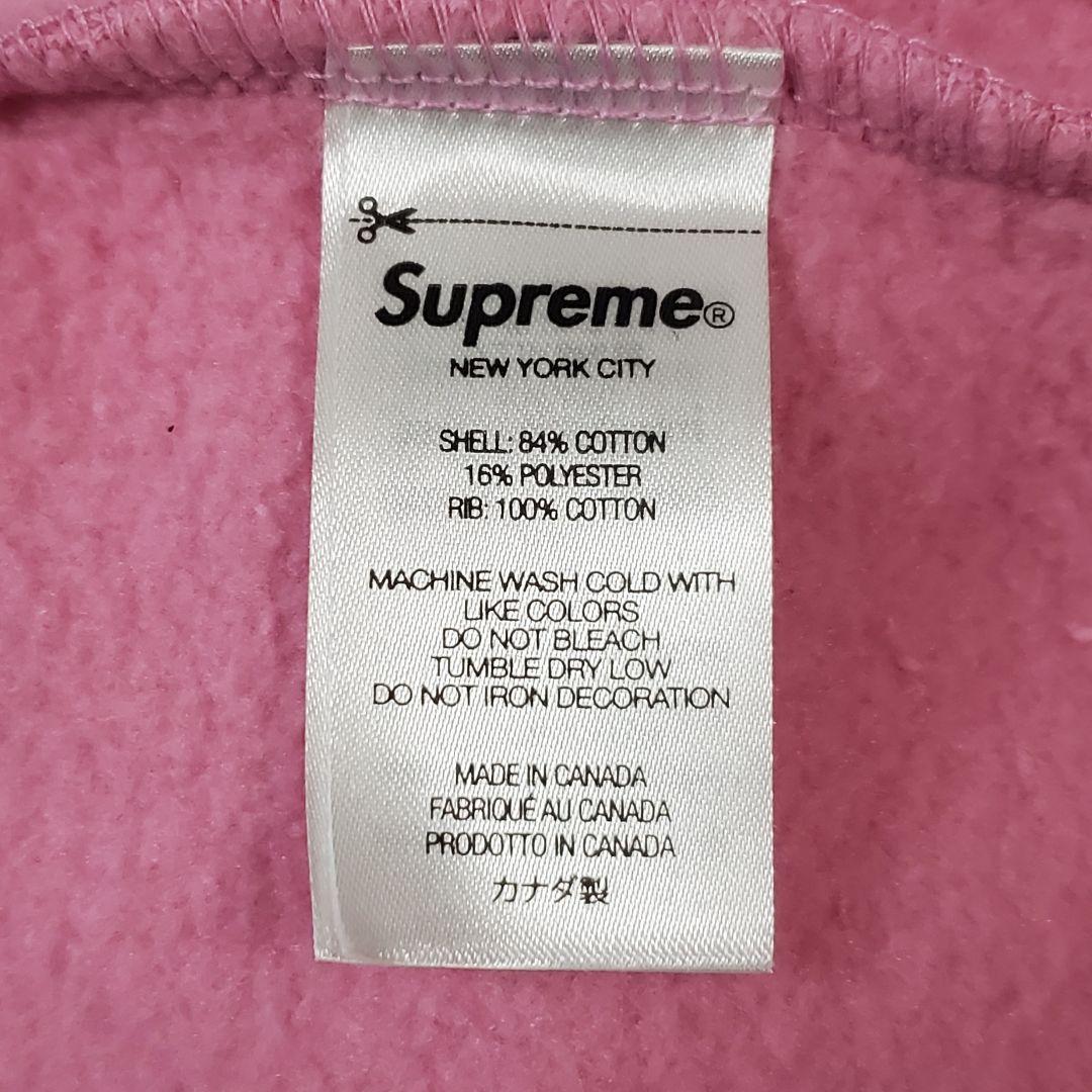 シュプリーム Supreme Small Box Crewneck Pink L