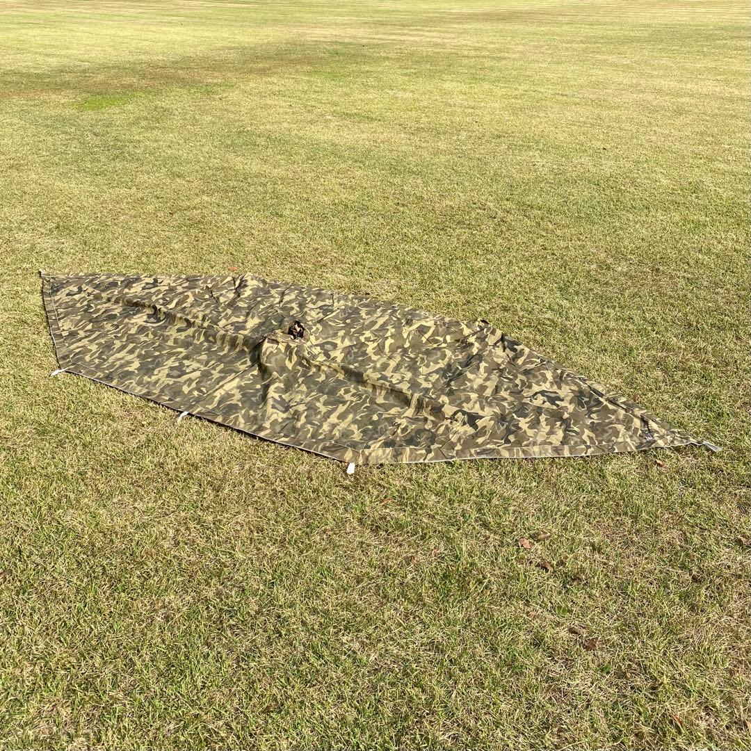 【レア・未使用品】トルコ軍幕　ハーフシェルター　ポンチョ　１枚　リバーシブル