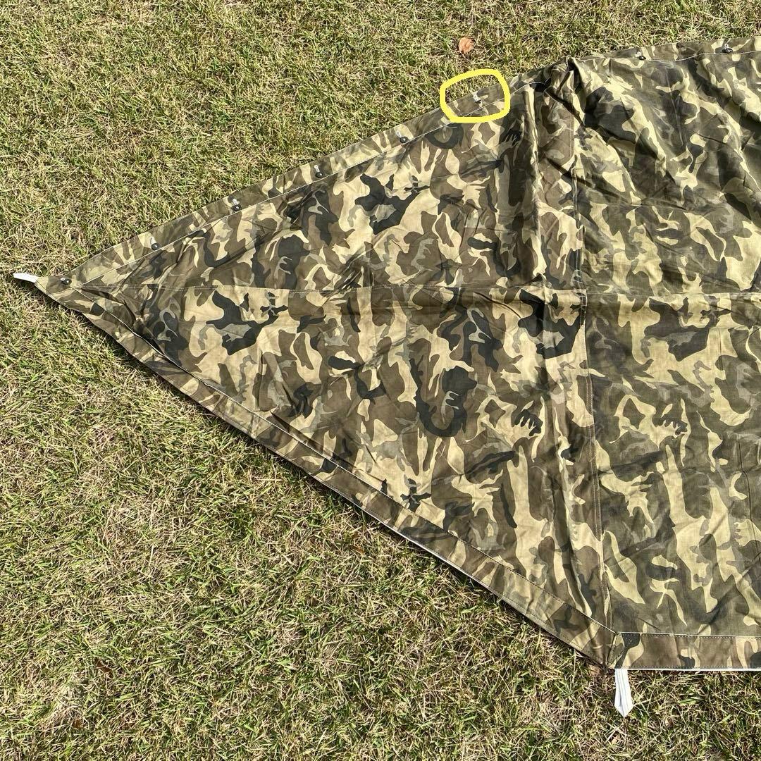 【レア・未使用品】トルコ軍幕　ハーフシェルター　ポンチョ　１枚　リバーシブル