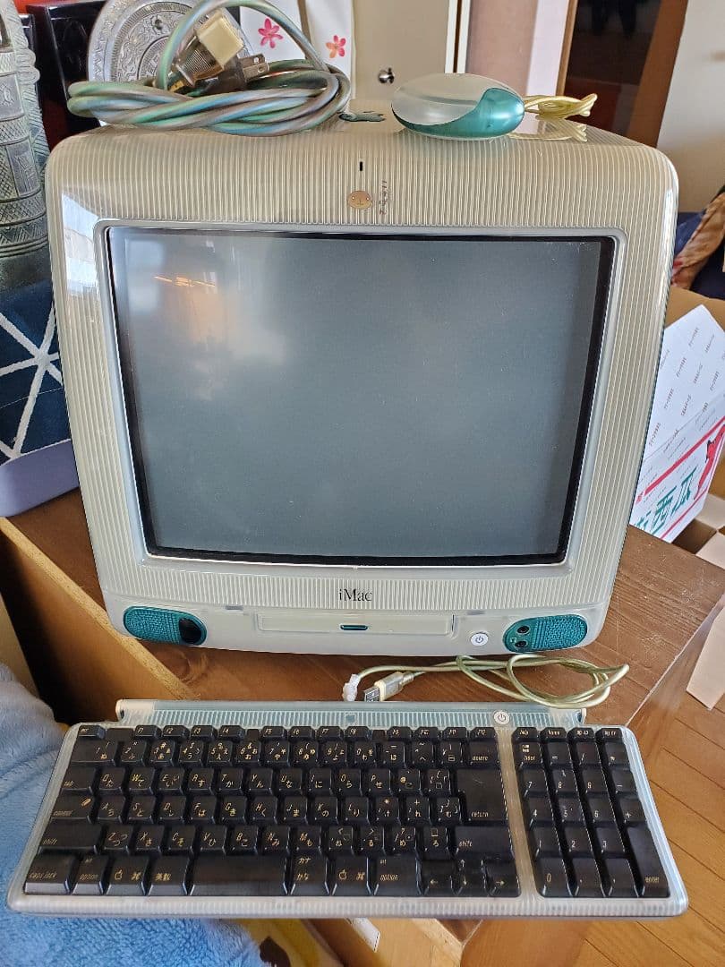 オマケ付き Apple iMac ボンダイブルー初期型
