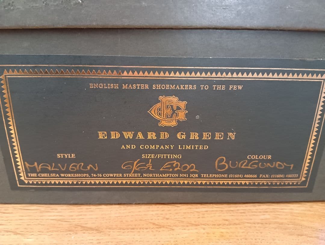 桜*木様 オールドイングランド別注エドワードグリーン マルバーン 6Ｅ