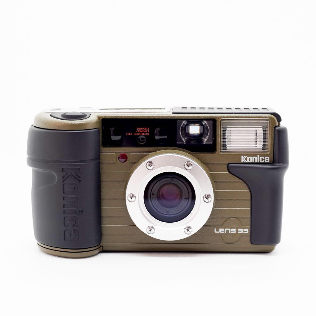 【超希少オリーブカラー】Konica 現場監督35 日付機能付　コンパクトカメラ