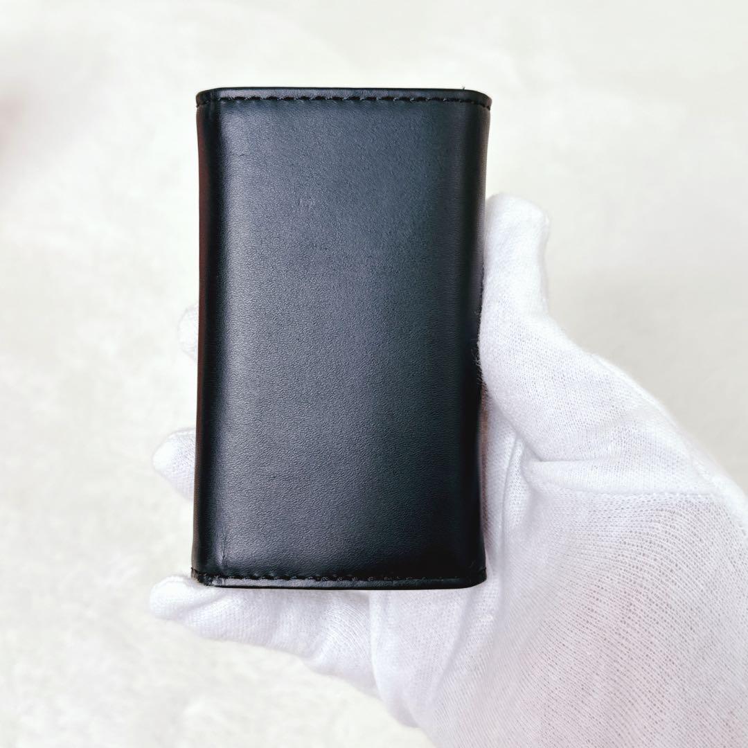 【DIESEL】ディーゼル レザー キーケース ブラック 6連 牛革 Dロゴ 箱