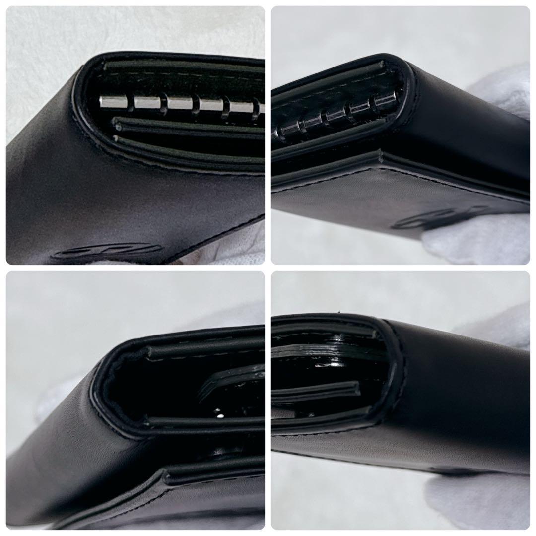 【DIESEL】ディーゼル レザー キーケース ブラック 6連 牛革 Dロゴ 箱