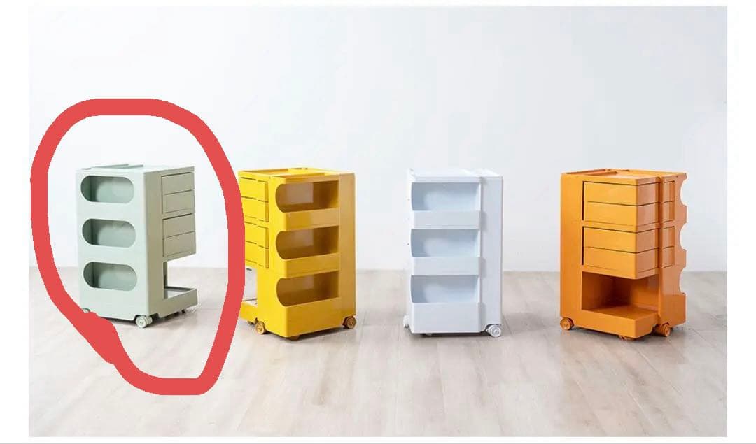 ※kuragさま※ボビーワゴン4段 リプロダクト品(パステルグリーン)