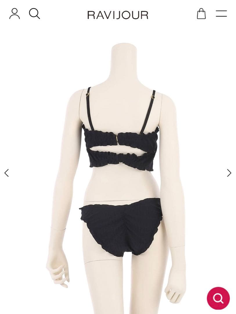 RAVIJOUR コルセットビキニ（黒）