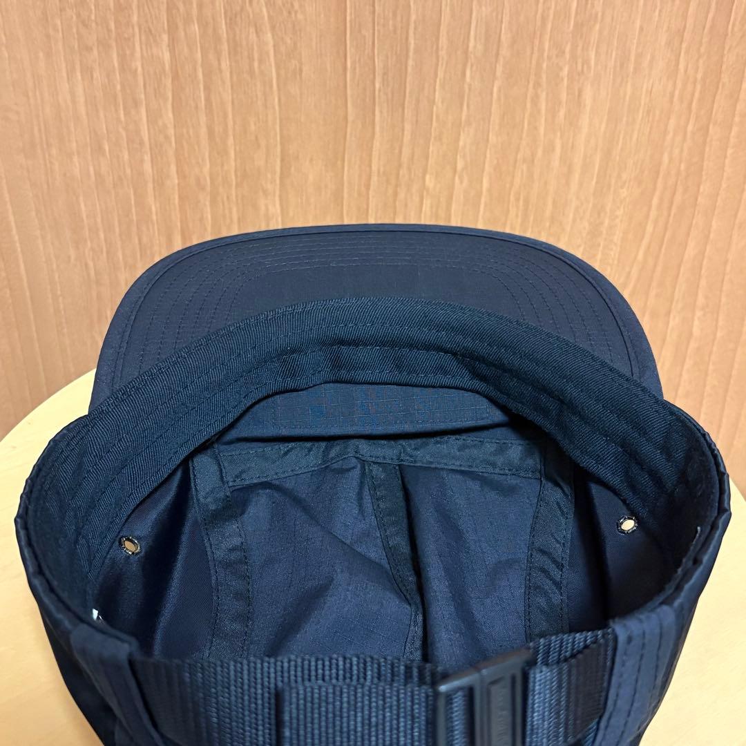 シュプリーム　格子柄　チェック柄　ジェットキャップ　キャンプキャップ　ブラック