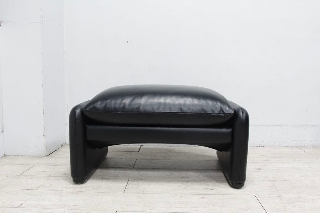 【展示極美品】 Cassina カッシーナ 675マラルンガ オットマン 本革