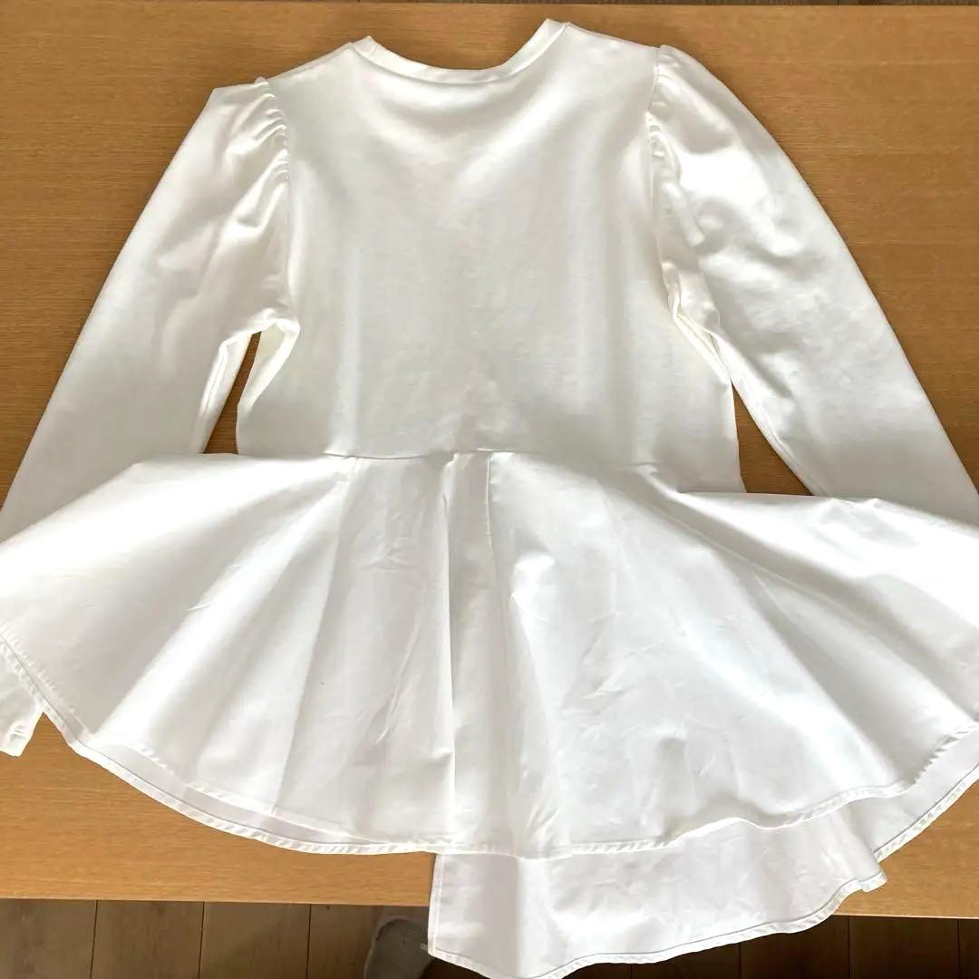 フリルペプラムロングスリーブカットソー/アダムエロペ