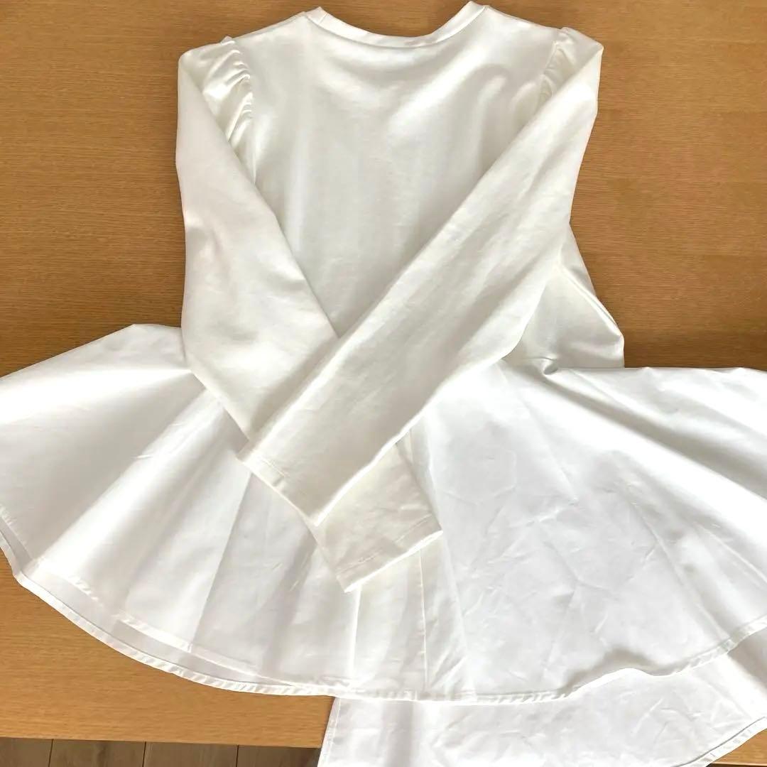 フリルペプラムロングスリーブカットソー/アダムエロペ