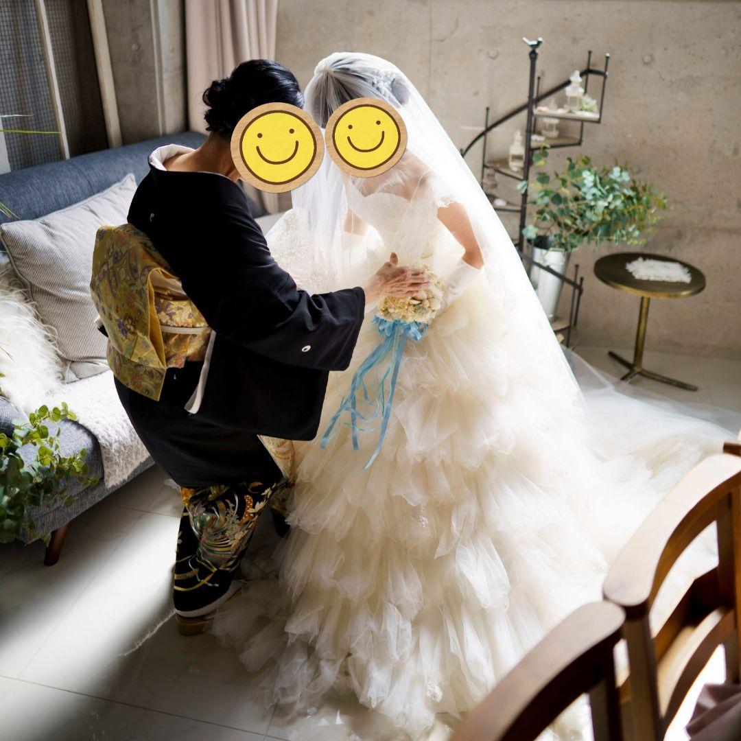 ウェディングドレス 2way プリンセスライン yns ミニドレス