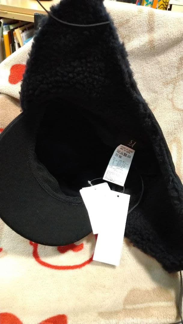 960☆　未使用！　ヨウジヤマモト　ワイズ　ボアウールイヤーキャップ　帽子