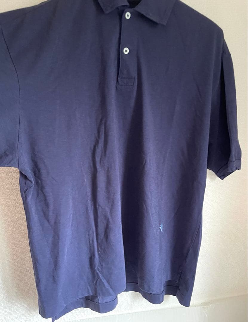 未使用　45R タツノオトシコ刺繍入りポロシャツ