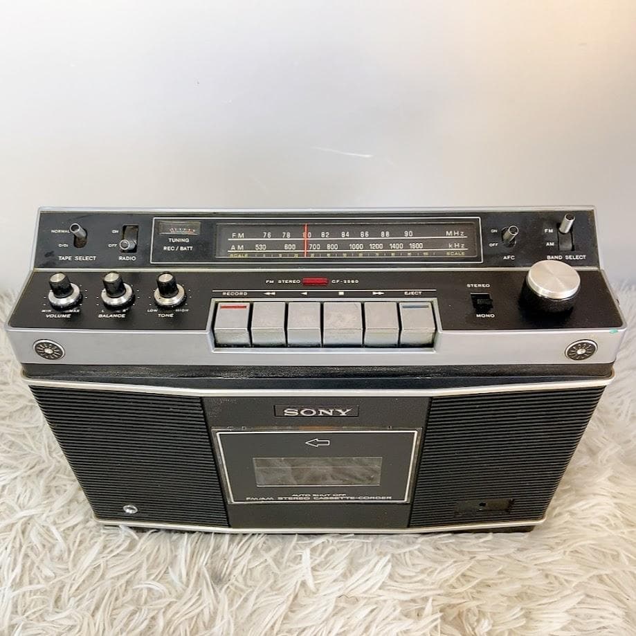 希少な動作品！ SONY CF-2580 ラジカセ ラジオ・カセットプレーヤー