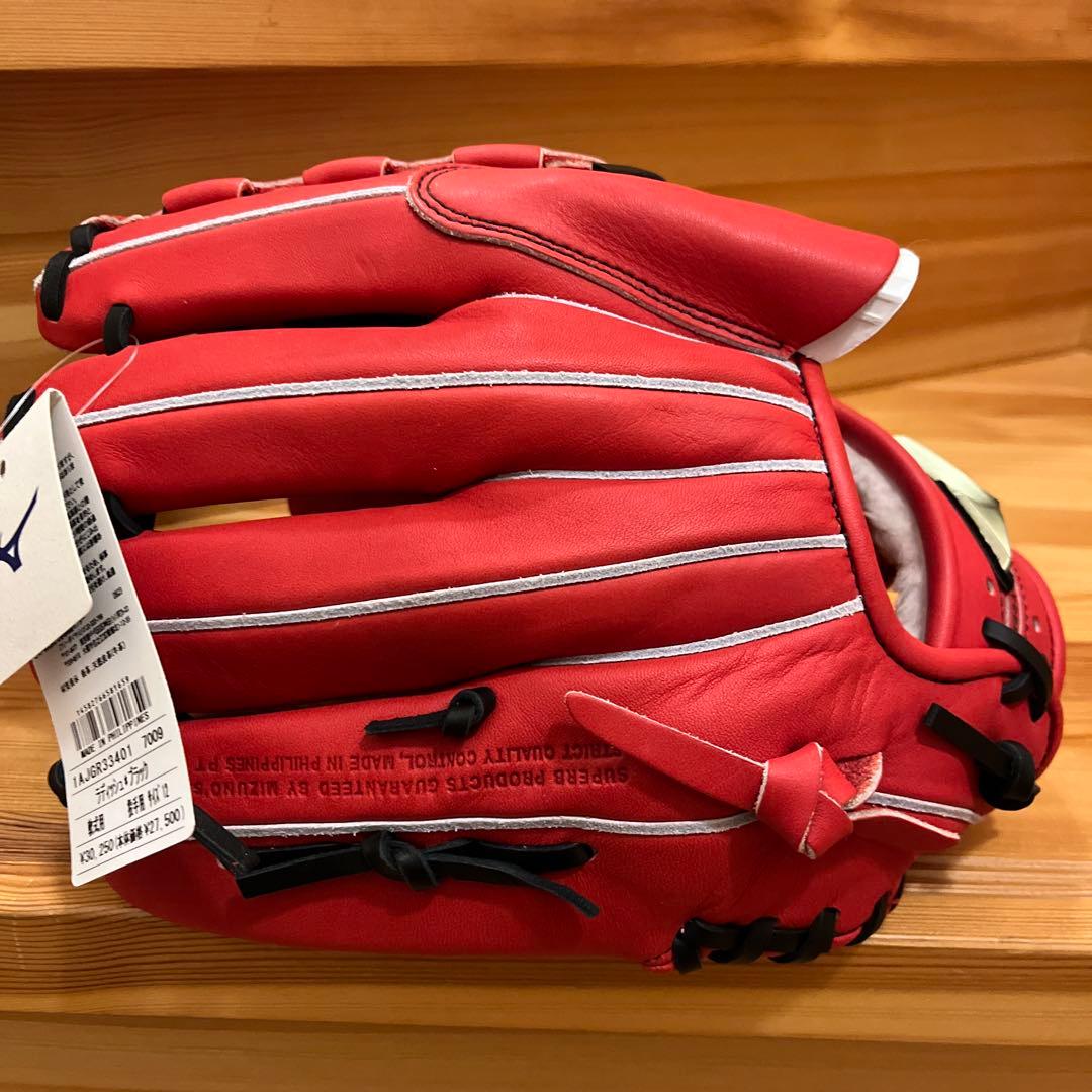 ミズノ　野球一般軟式グローブ 1AJGR33401-7009 レッド