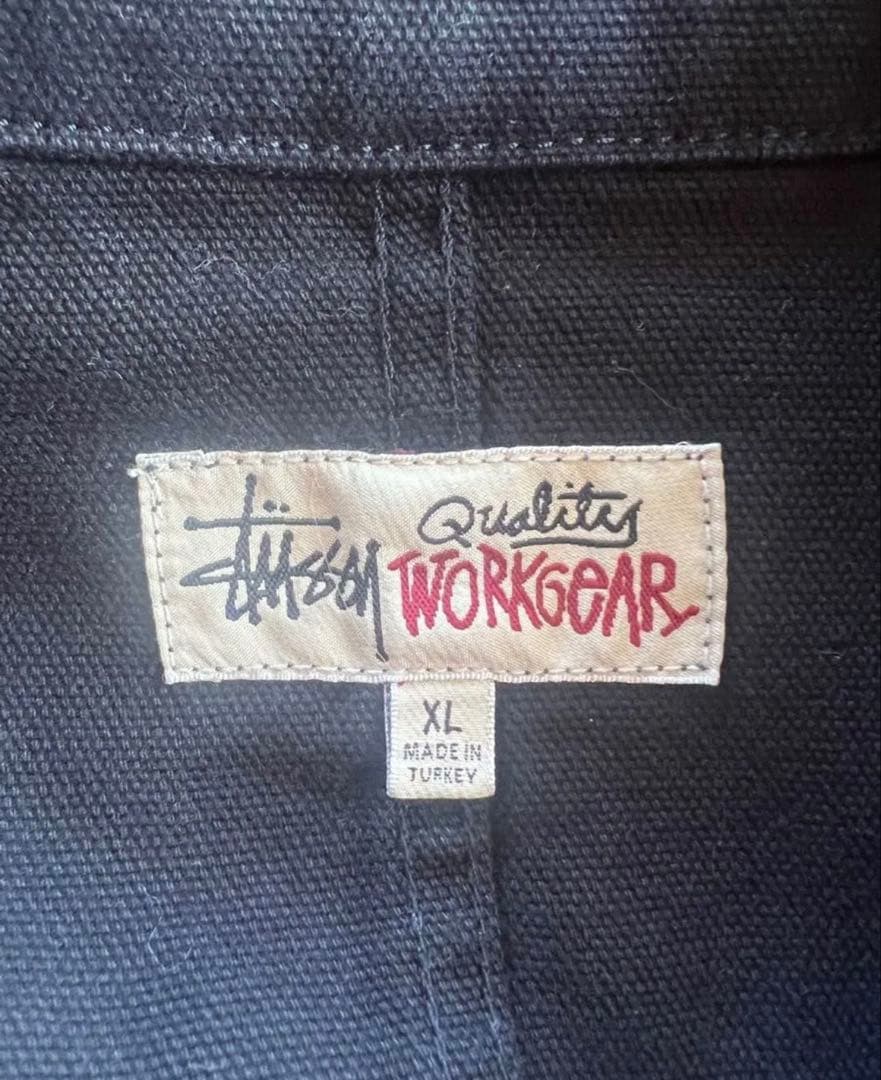 美品 Stussy Canvas Chore Jacket デニムジャケット