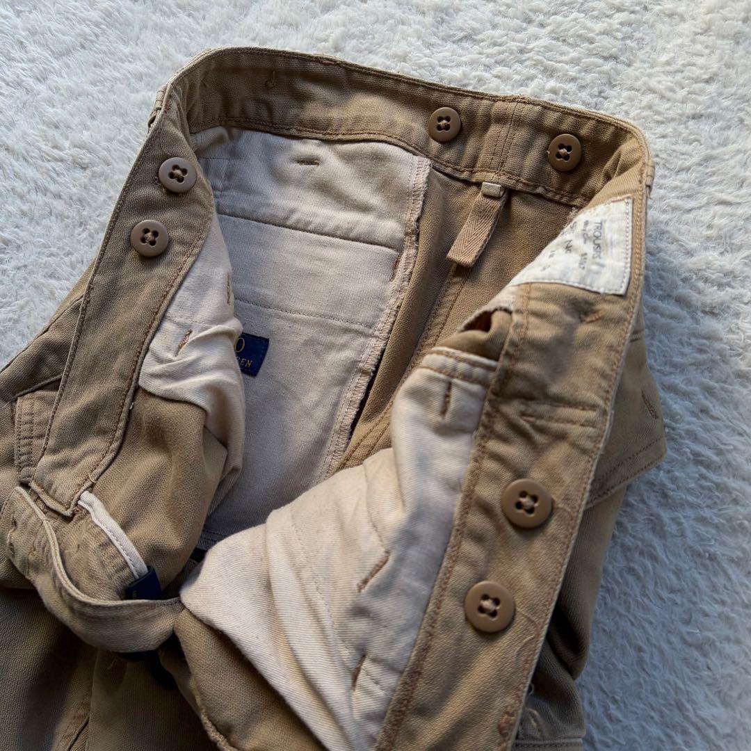 【美品】ポロラルフローレン カーゴパンツ SURPLUS パッチ ベージュ 現行
