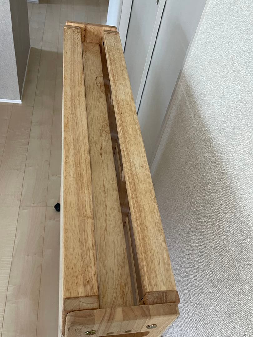 中居木工　2022/5 製造 折りたたみ式ひのきすのこベッド　ライトブラウン