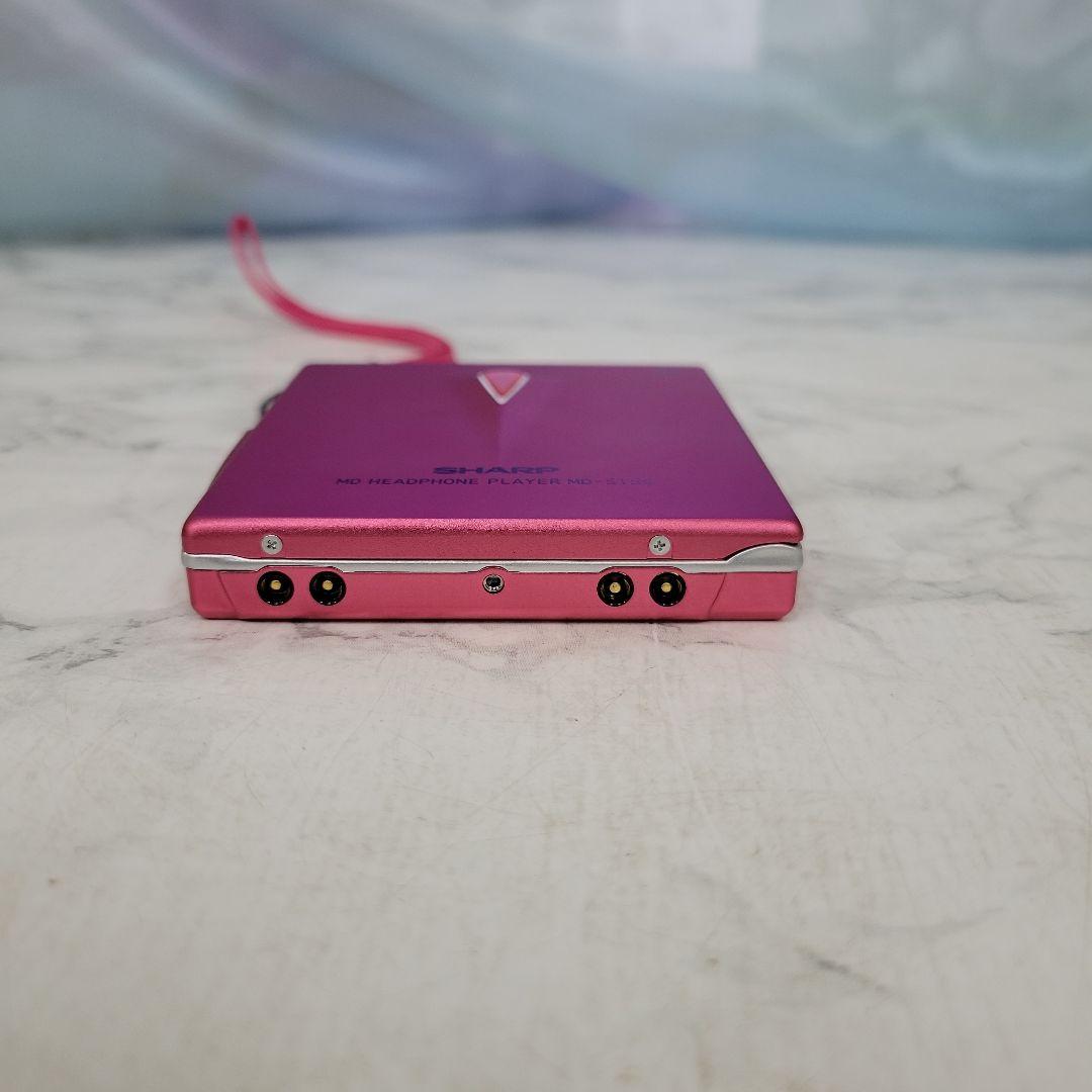 SHARP MDヘッドホンプレーヤー MD-ST55-R付属品付（通電確認済み）