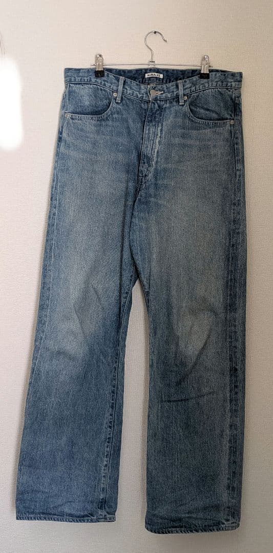 パンツ auralee SELVEDGE FADED LIGHT DENIMPANTS