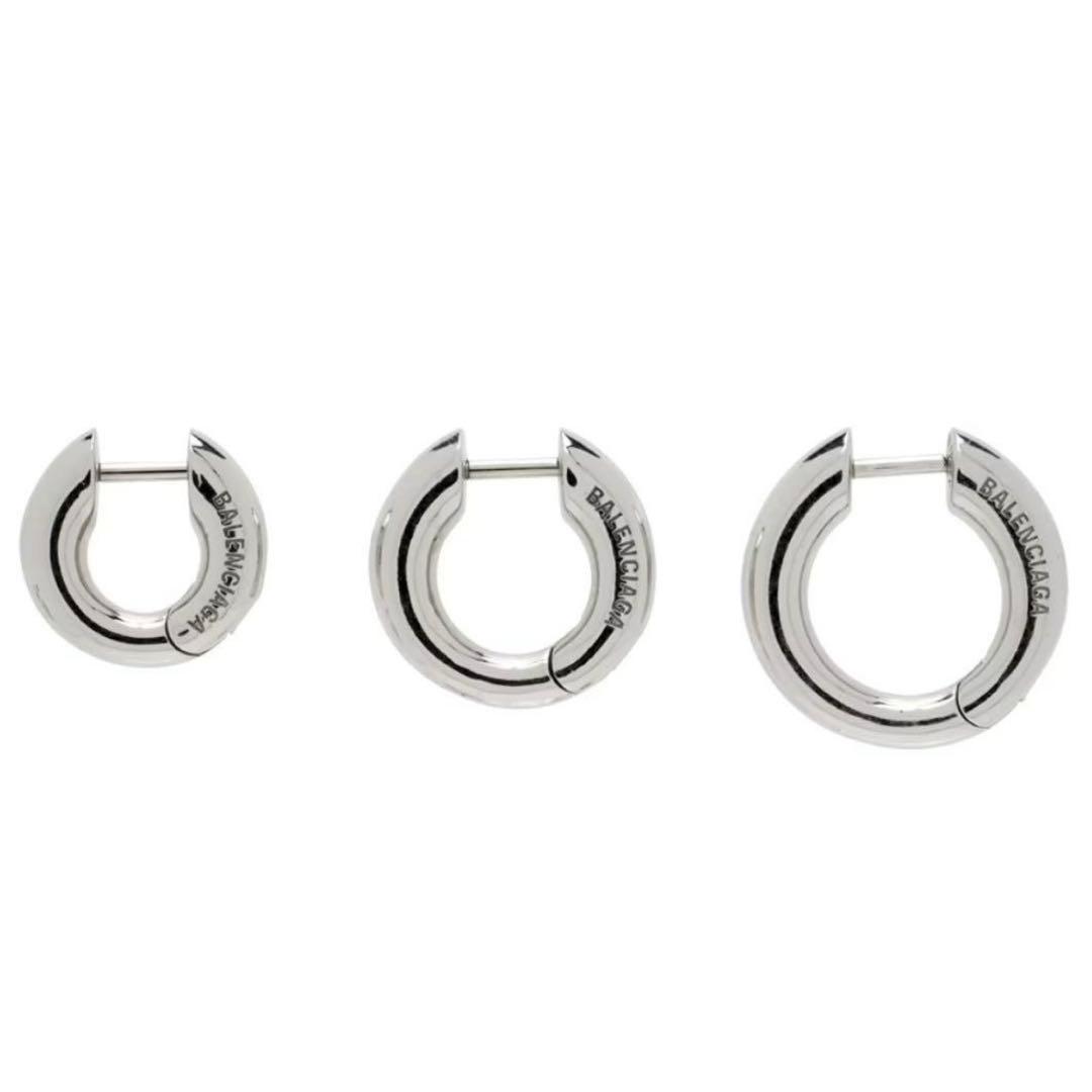 BALENCIAGA バレンシアガ sharp ピアス 3点セット シルバー