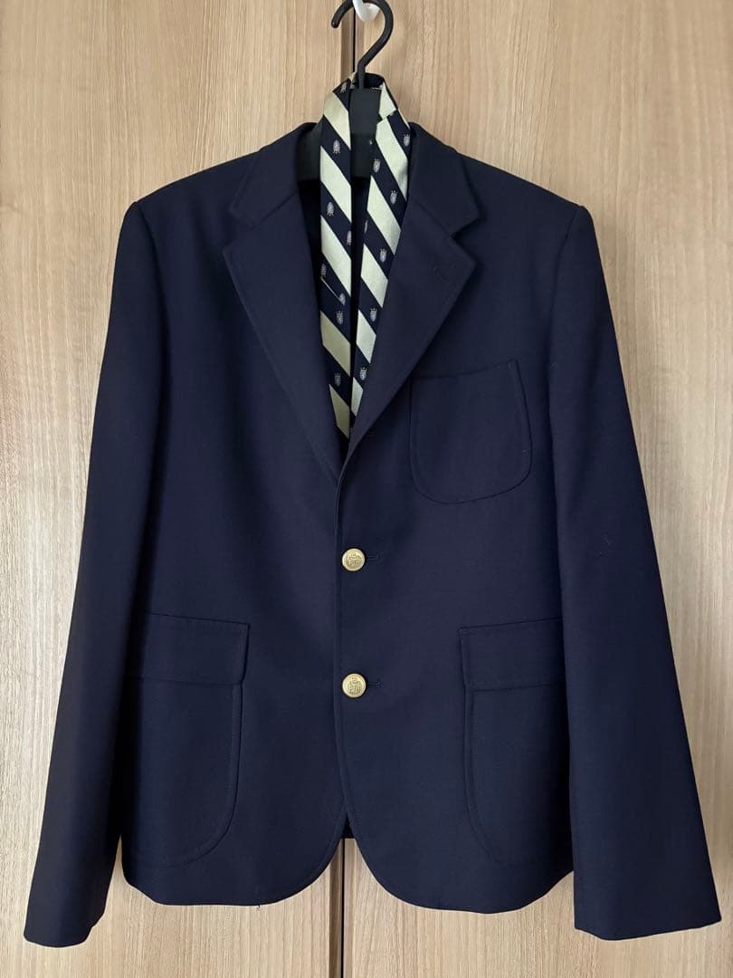 JPRESS ネイビー シングルブレスト ブレザー 160