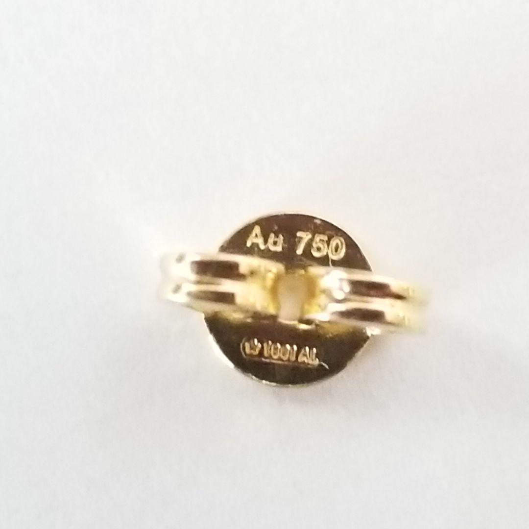 【片耳】18金 GUCCI ダブルG イエローゴールドスタッドピアス