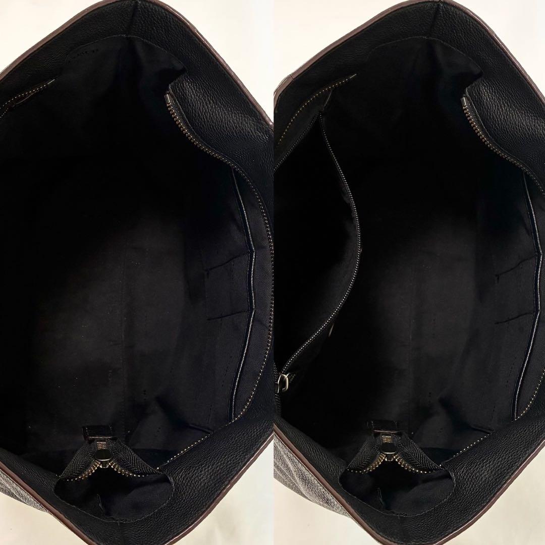 【極美品】コーチ 72299 メトロポリタン トートバッグ レザー A4可 黒