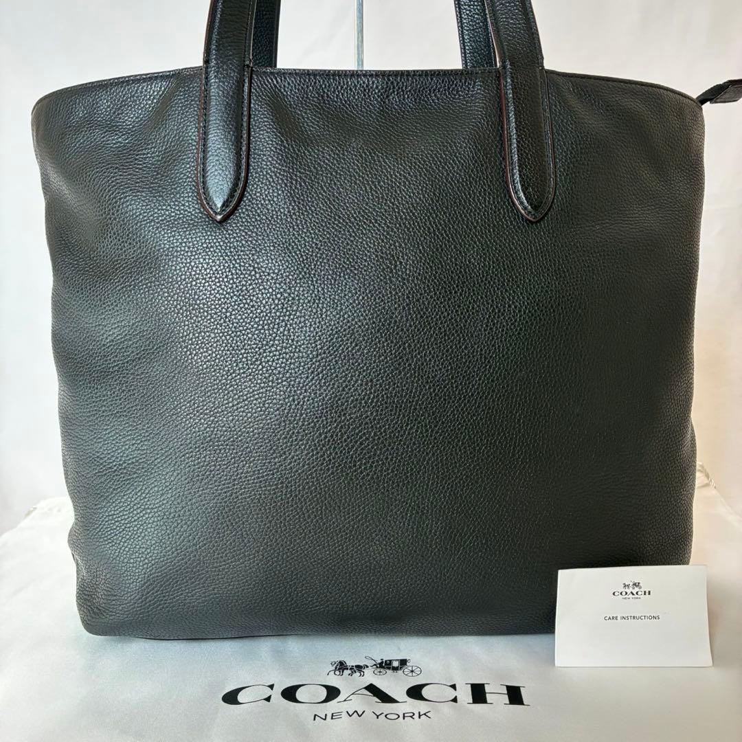 【極美品】コーチ 72299 メトロポリタン トートバッグ レザー A4可 黒
