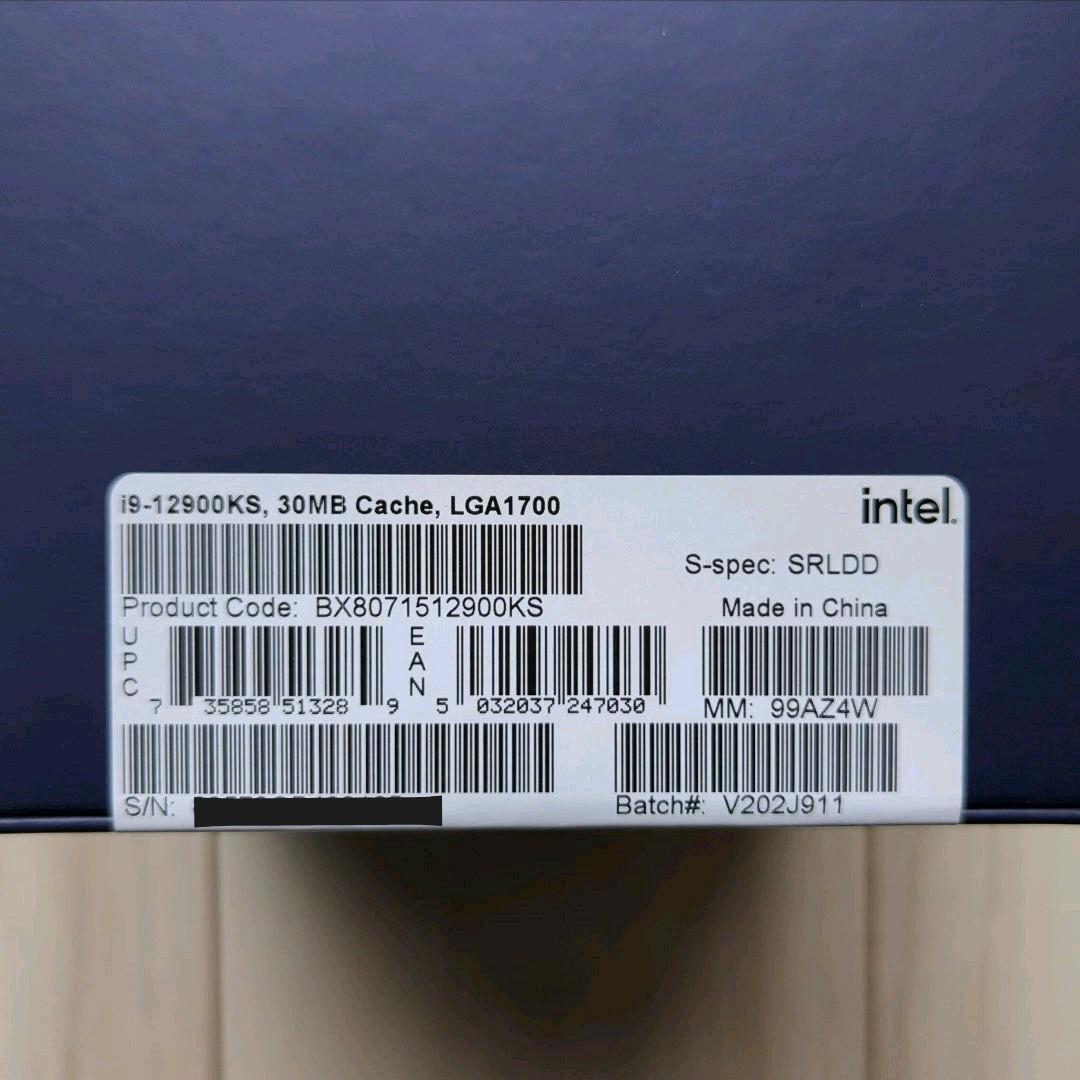 【新品未開封】Intel Core i9 12900KS 第12世代 CPU