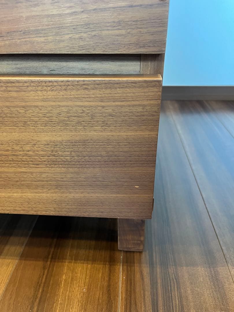 無印良品　4段チェスト　ウォルナット