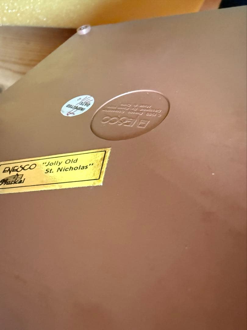 ENESCO クリスマス オルゴール タイプライター 1989年製 箱・説明書付