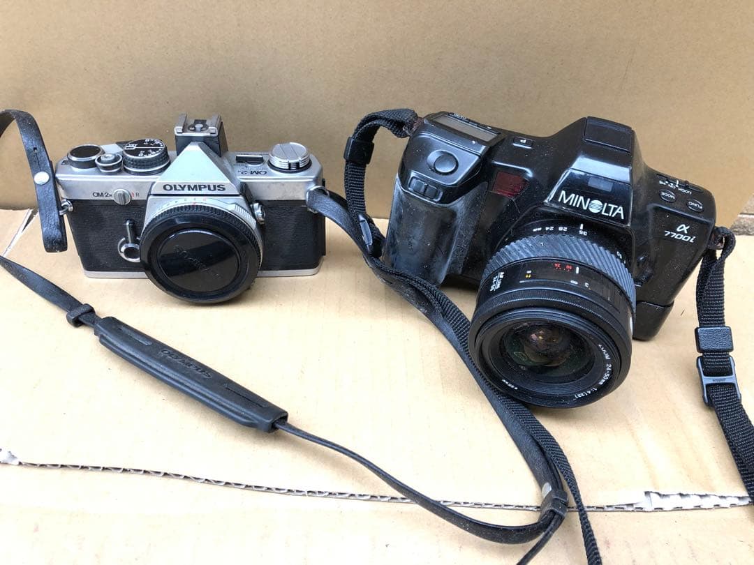OLYMPUS OM-2 フィルムカメラ フ& MINOLTA α-7700i