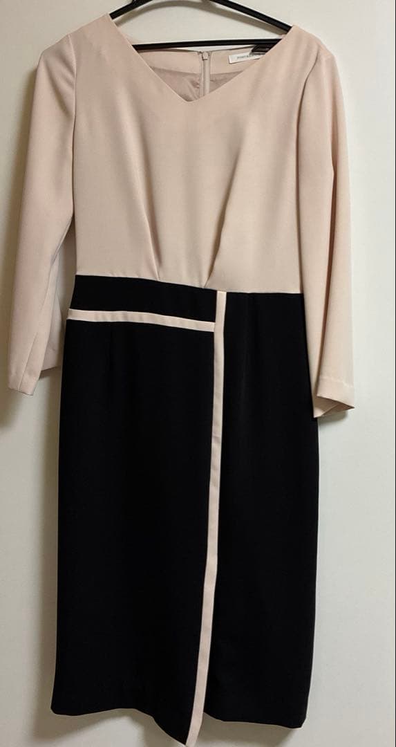 PINKY & DIANNE バイカラーブロックワンピース 38