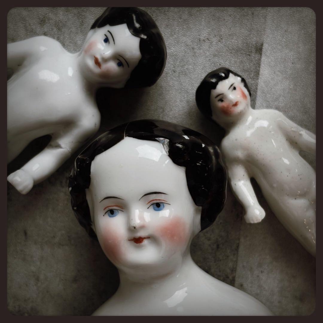 アンティーク　 ジャンクドロワー　チャイナヘッドドール フローズンシャーロット